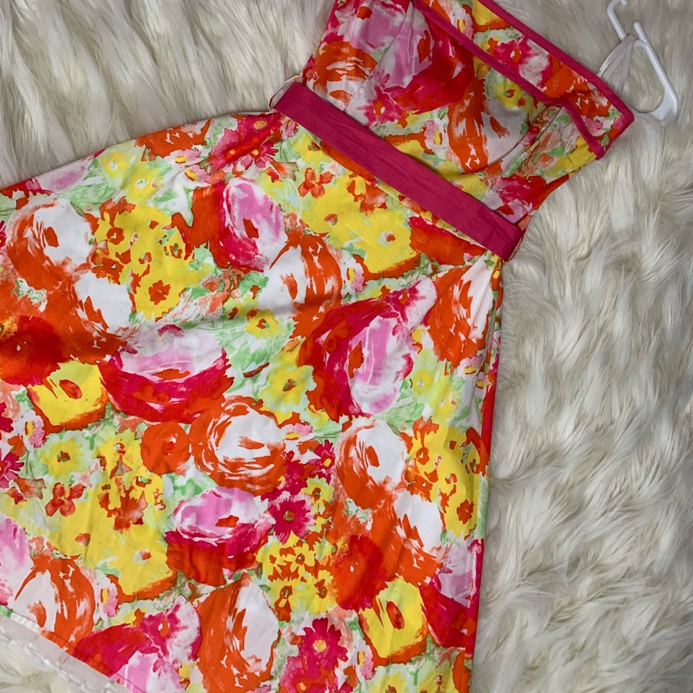 Strapless summer dress